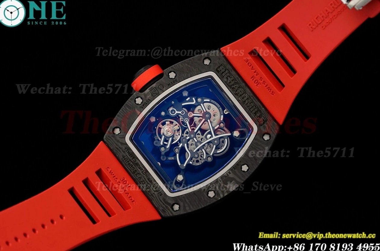 RM055 RU on NTPT Crown Red RMUL2 Clone Super ZF Red Strap Rubber 0406